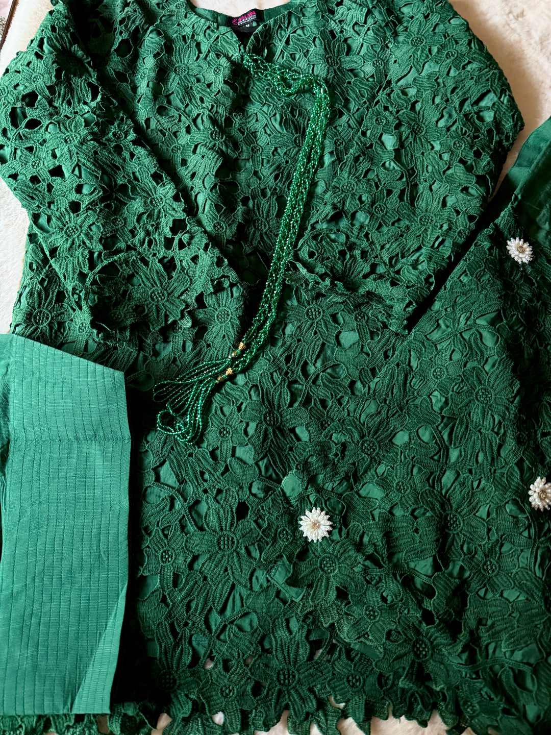 CUTWORK EMBROIDERED FARSHI SHALWAR SCFR14