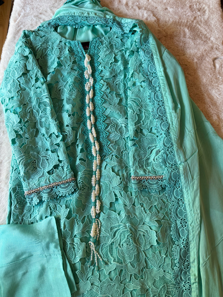 CUTWORK EMBROIDERED SUIT SCST17