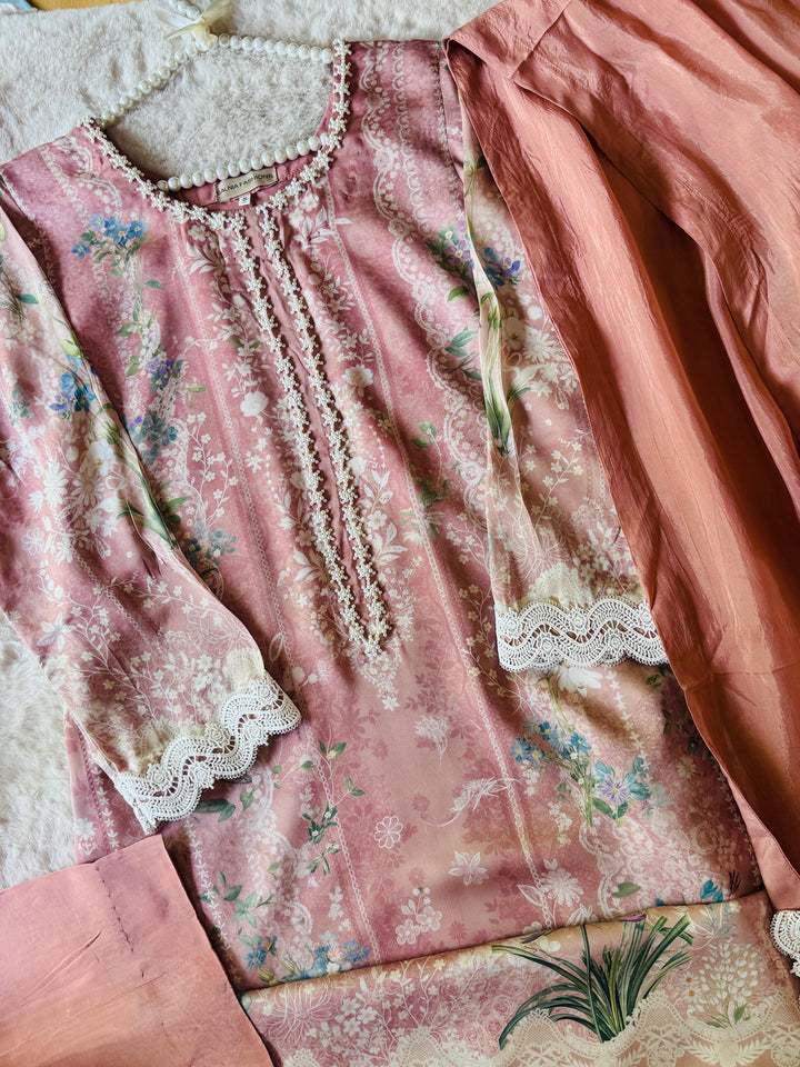 PURE CREPE SILK KAFTAN SET SFKF30