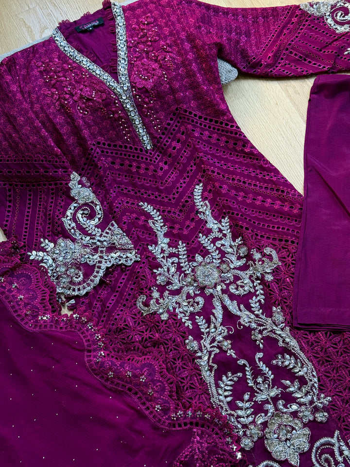 CHIFFON PARTYWEAR SUIT ALPW100