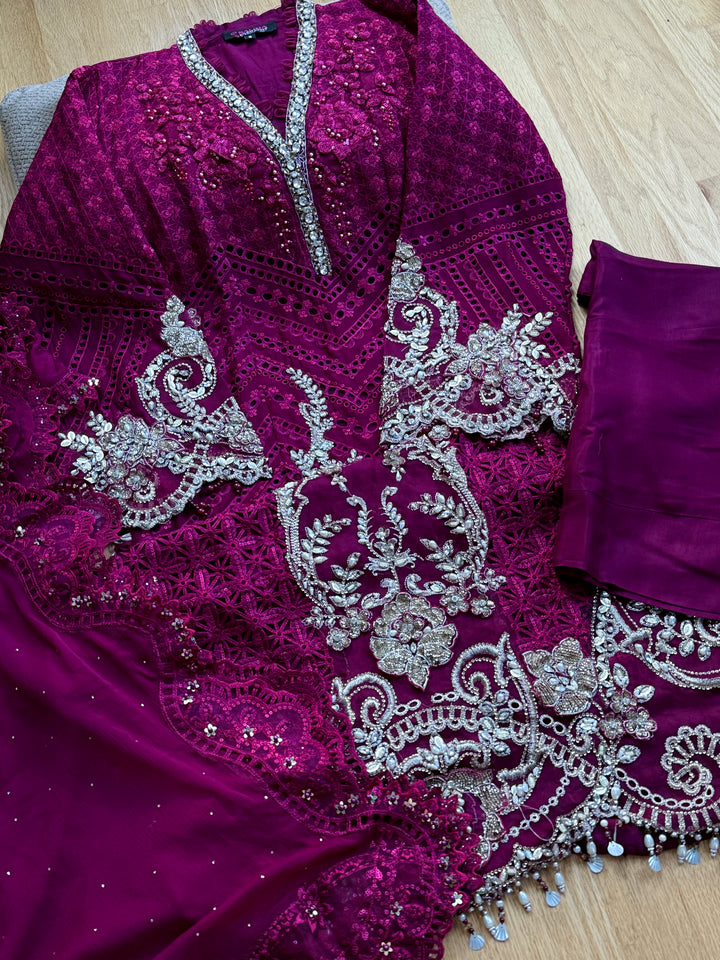 CHIFFON PARTYWEAR SUIT ALPW100