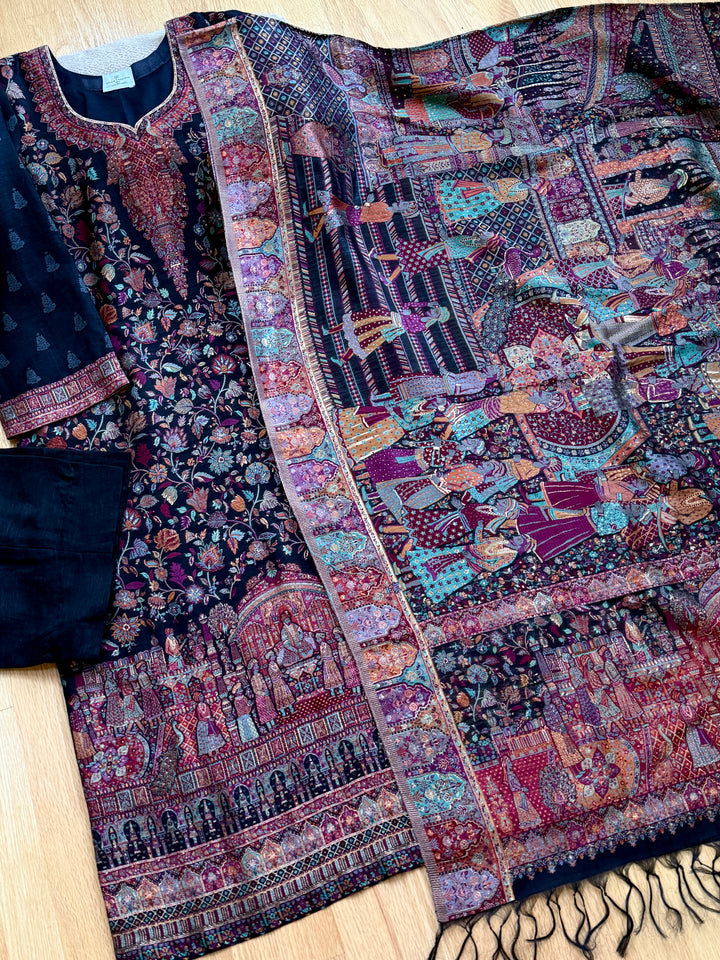 KHANI WOVEN PURE SILK SUIT KNSF02