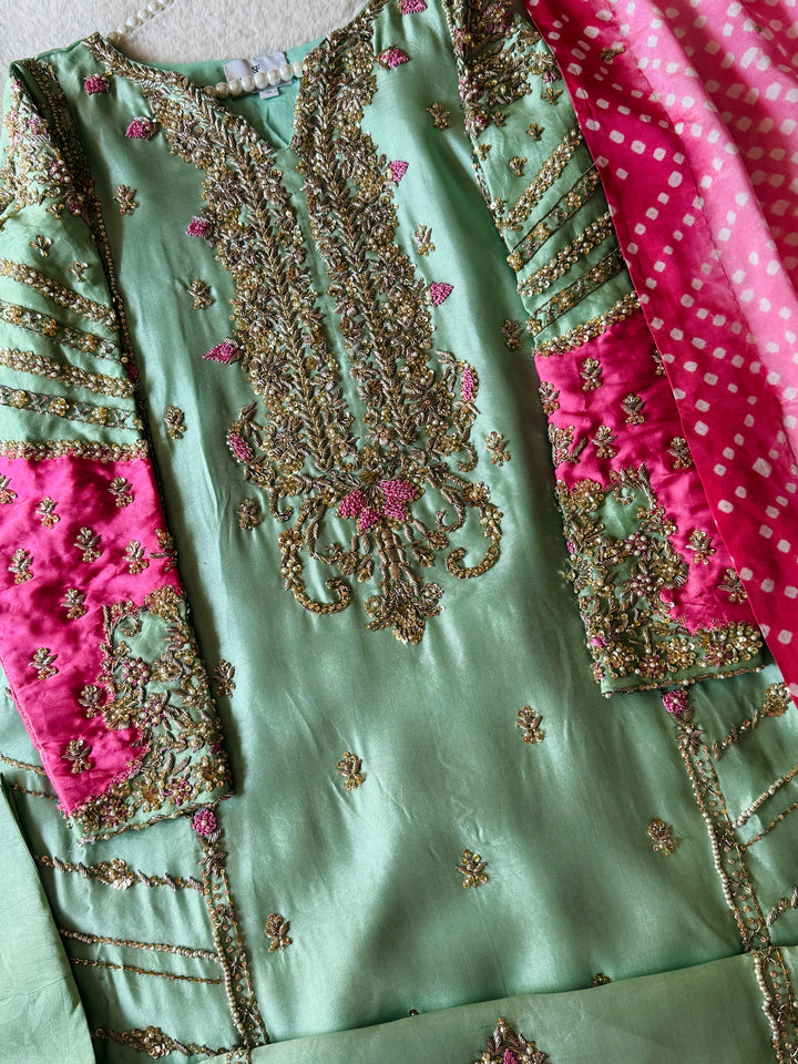HEAVY CHUNRI WEDDING FORMAL PARTYWEAR MUSF11