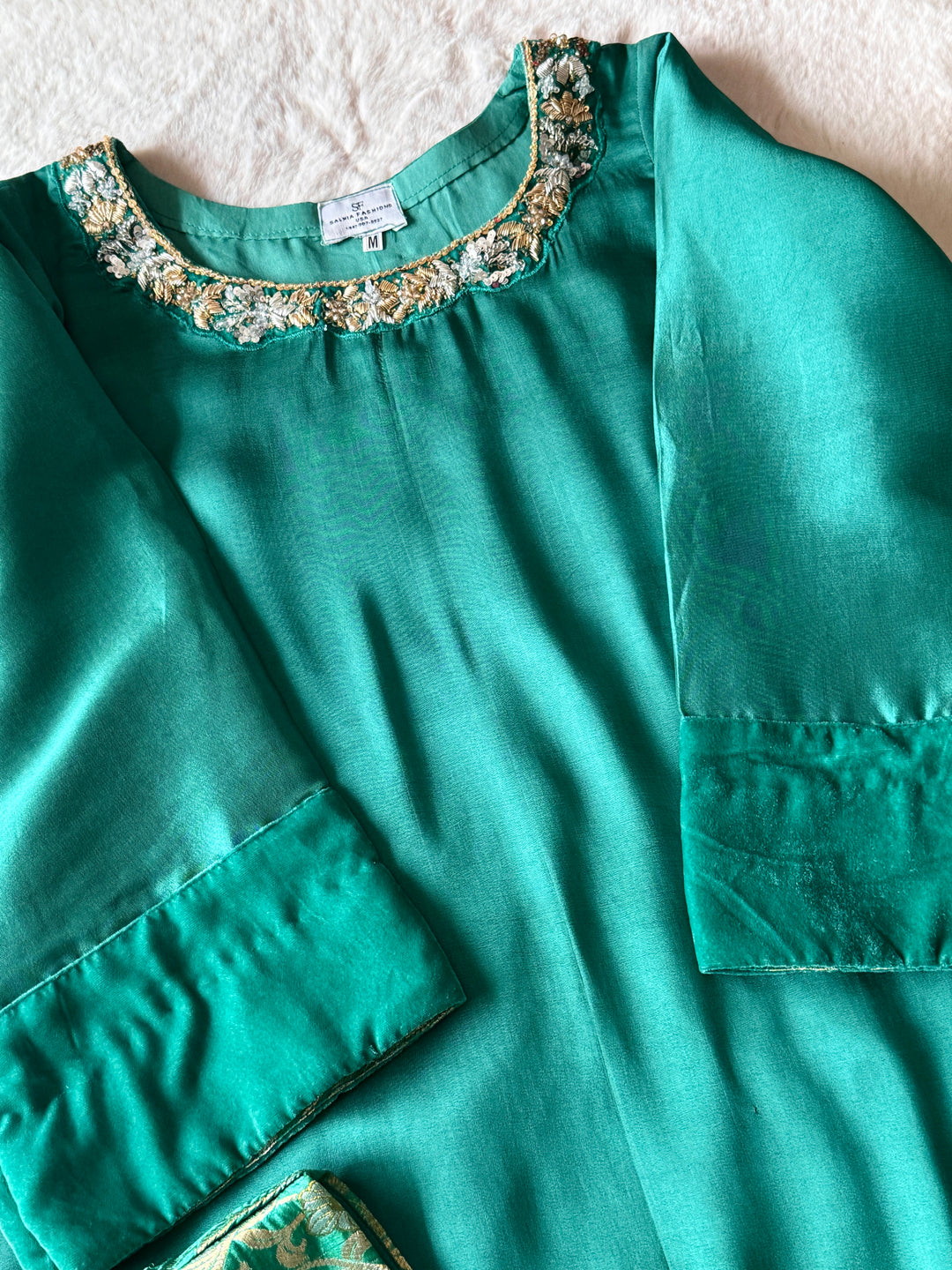 HANDWORK SHEESHA SILK PARTYWEAR SUIT CSPW03