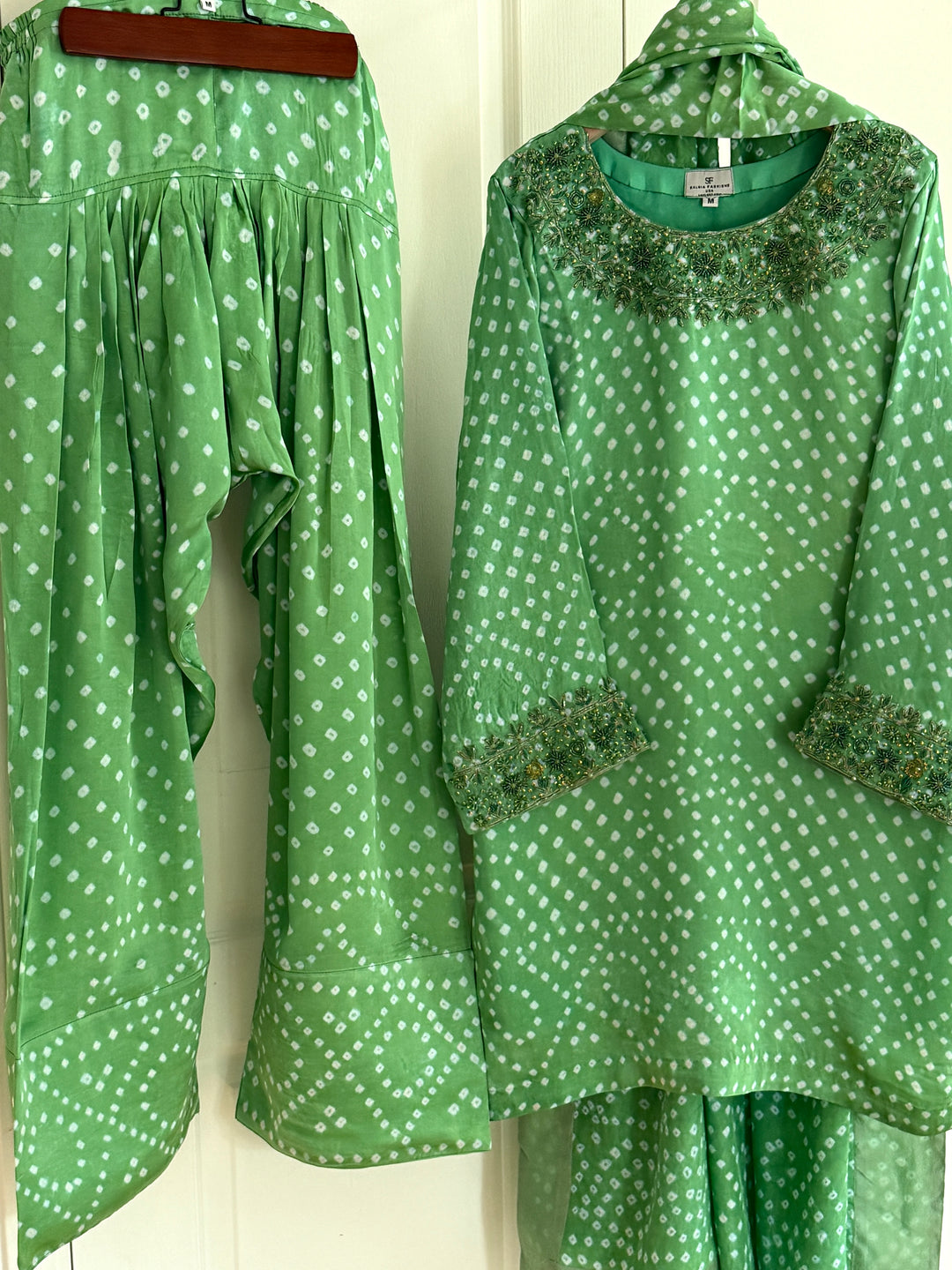 CHUNRI PURE CHARMEUSE SILK FARSHI SHALWAR FRSH03