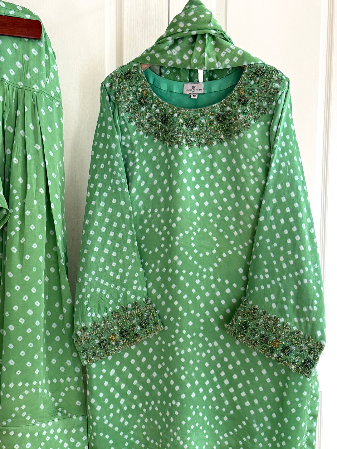 CHUNRI PURE CHARMEUSE SILK FARSHI SHALWAR FRSH03