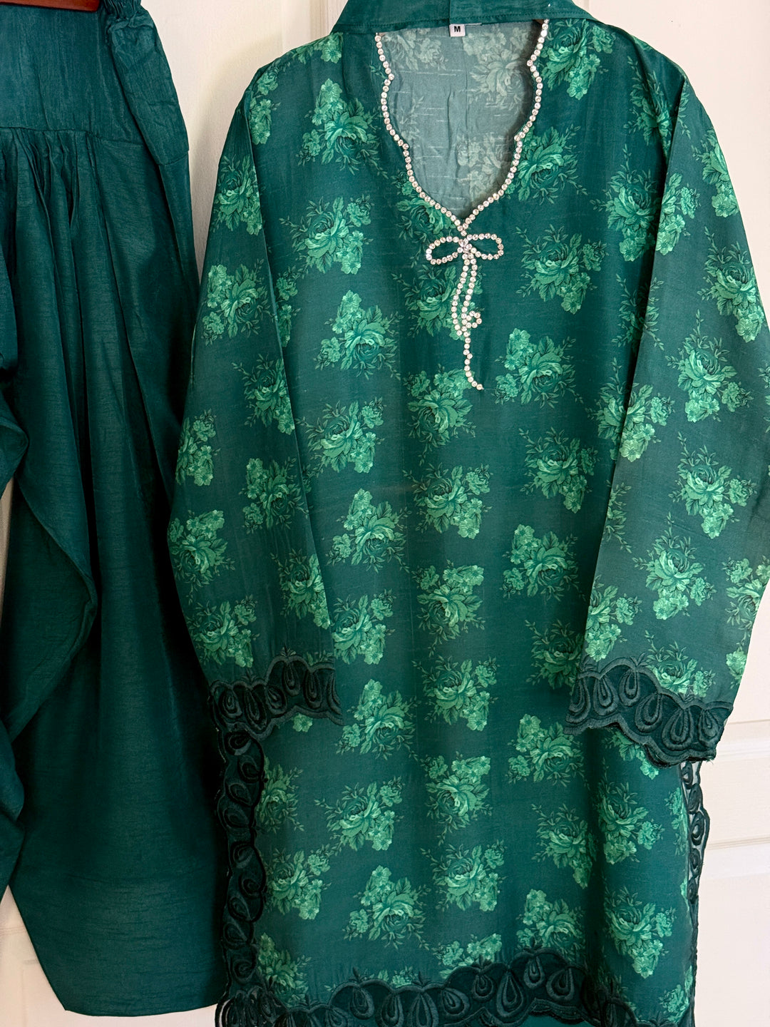 RAW SILK BOW FARSHI SHALWAR FRSH07