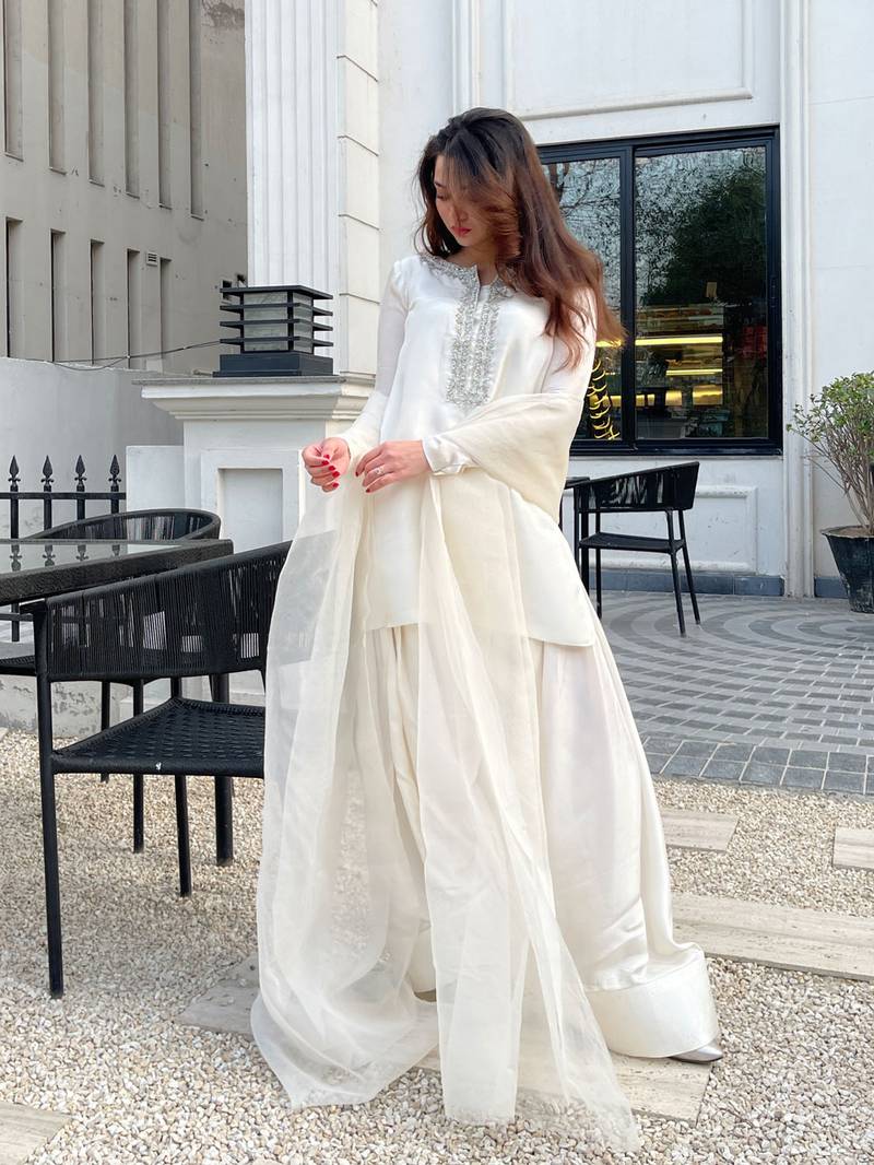 HANDWORK SHEESHA SILK FARSHI SHALWAR FRSH13