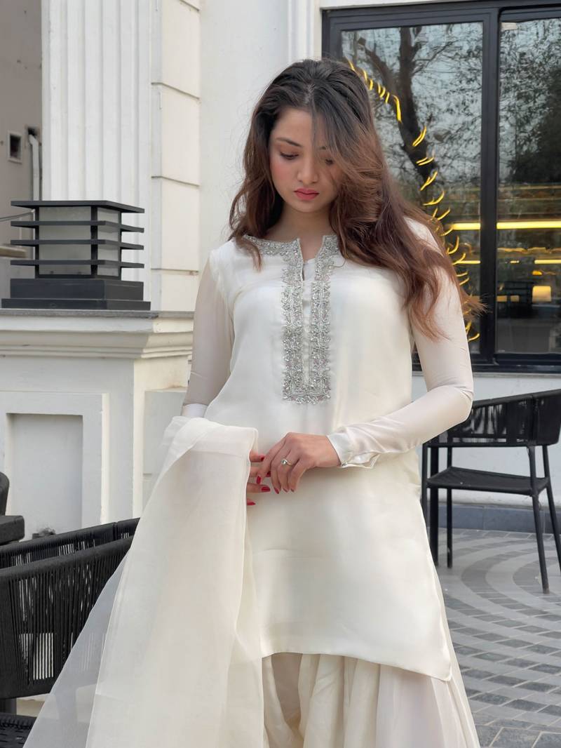 HANDWORK SHEESHA SILK FARSHI SHALWAR FRSH13