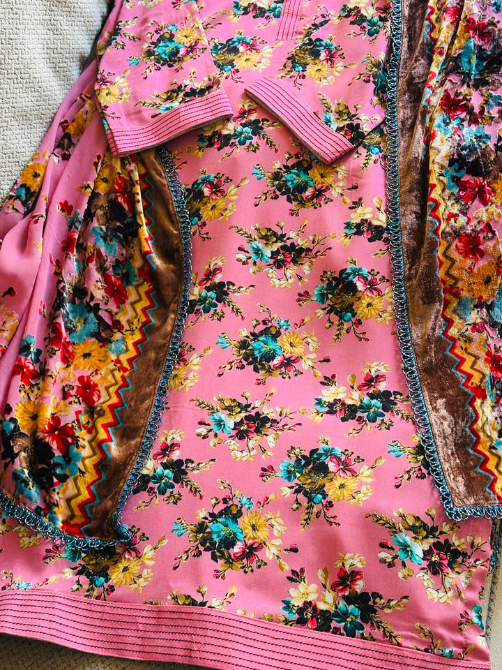 EMBROIDEREDLINEN SUIT WITH PALACHI DUPATTA PLSF09