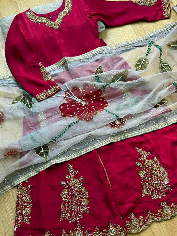 HEAVY PARTYWEAR SHARARA SET SFNQ04