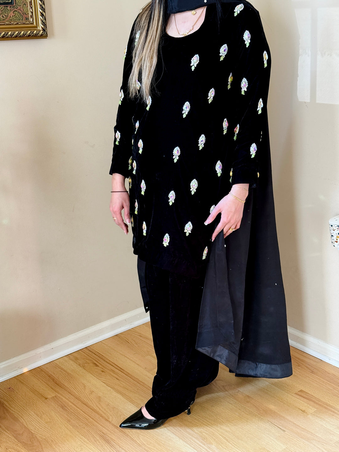 BLAZER STYLE JEWEL FARSHI SHALWAR FRSH13