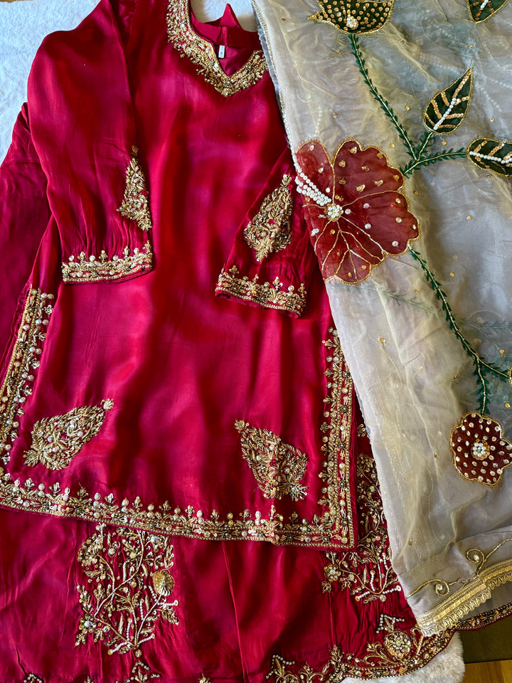 HEAVY PARTYWEAR SHARARA SET SFNQ04