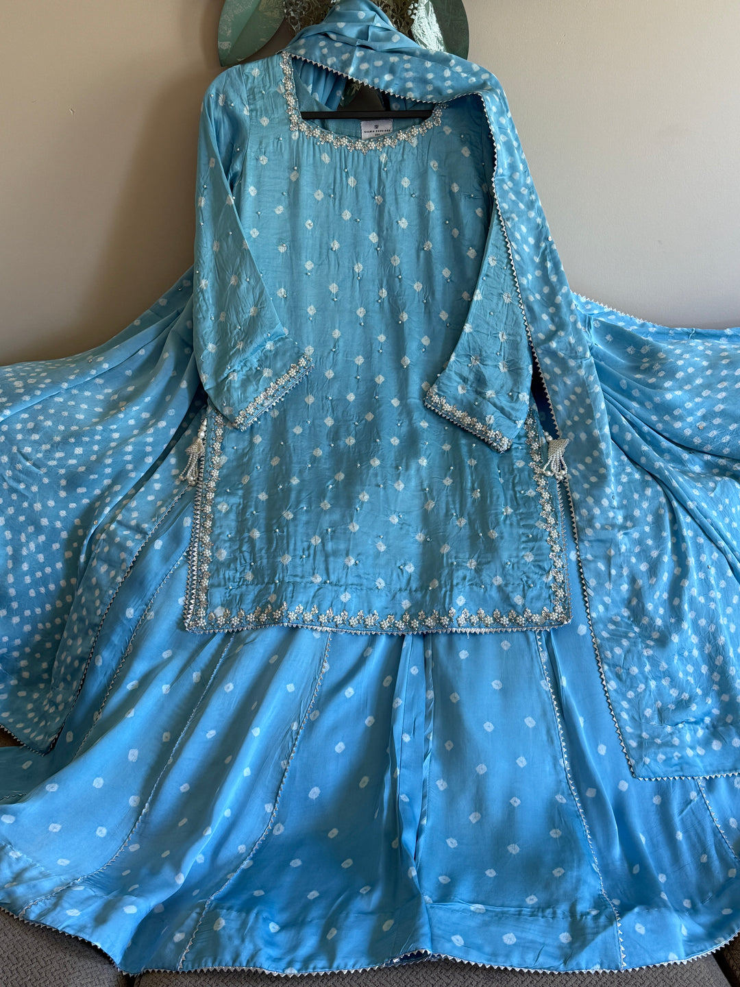 CHUNRI PURE CHARMEUSE SILK SHARARA SUIT SFSH01