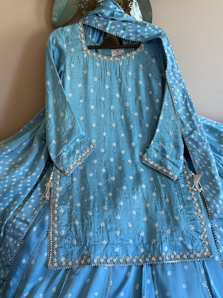 CHUNRI PURE CHARMEUSE SILK SHARARA SUIT SFSH01