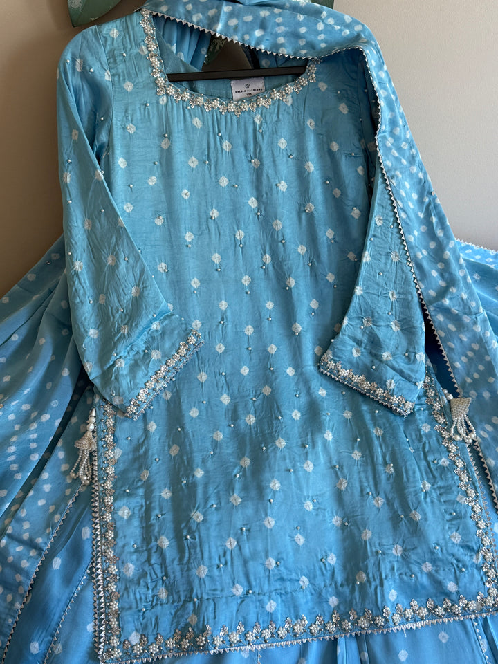 CHUNRI PURE CHARMEUSE SILK SHARARA SUIT SFSH01