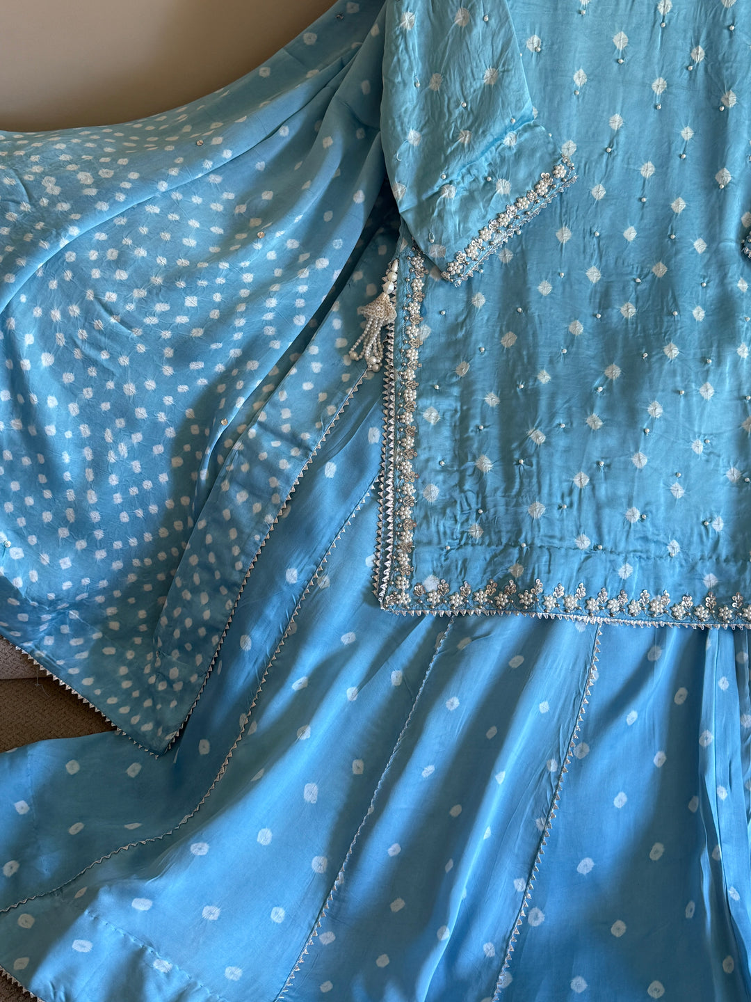 CHUNRI PURE CHARMEUSE SILK SHARARA SUIT SFSH01
