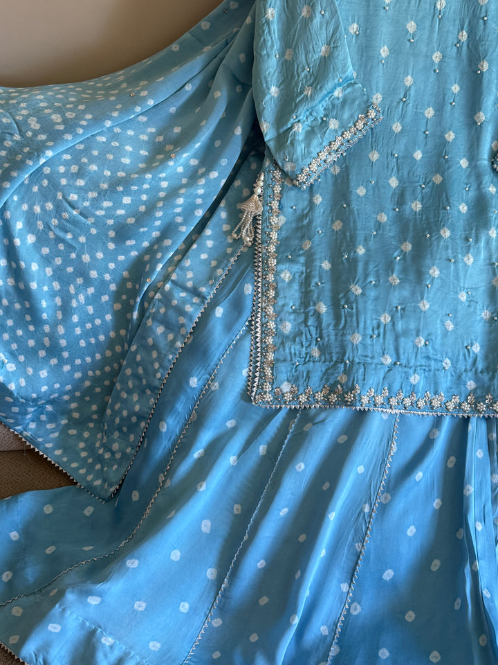 CHUNRI PURE CHARMEUSE SILK SHARARA SUIT SFSH01