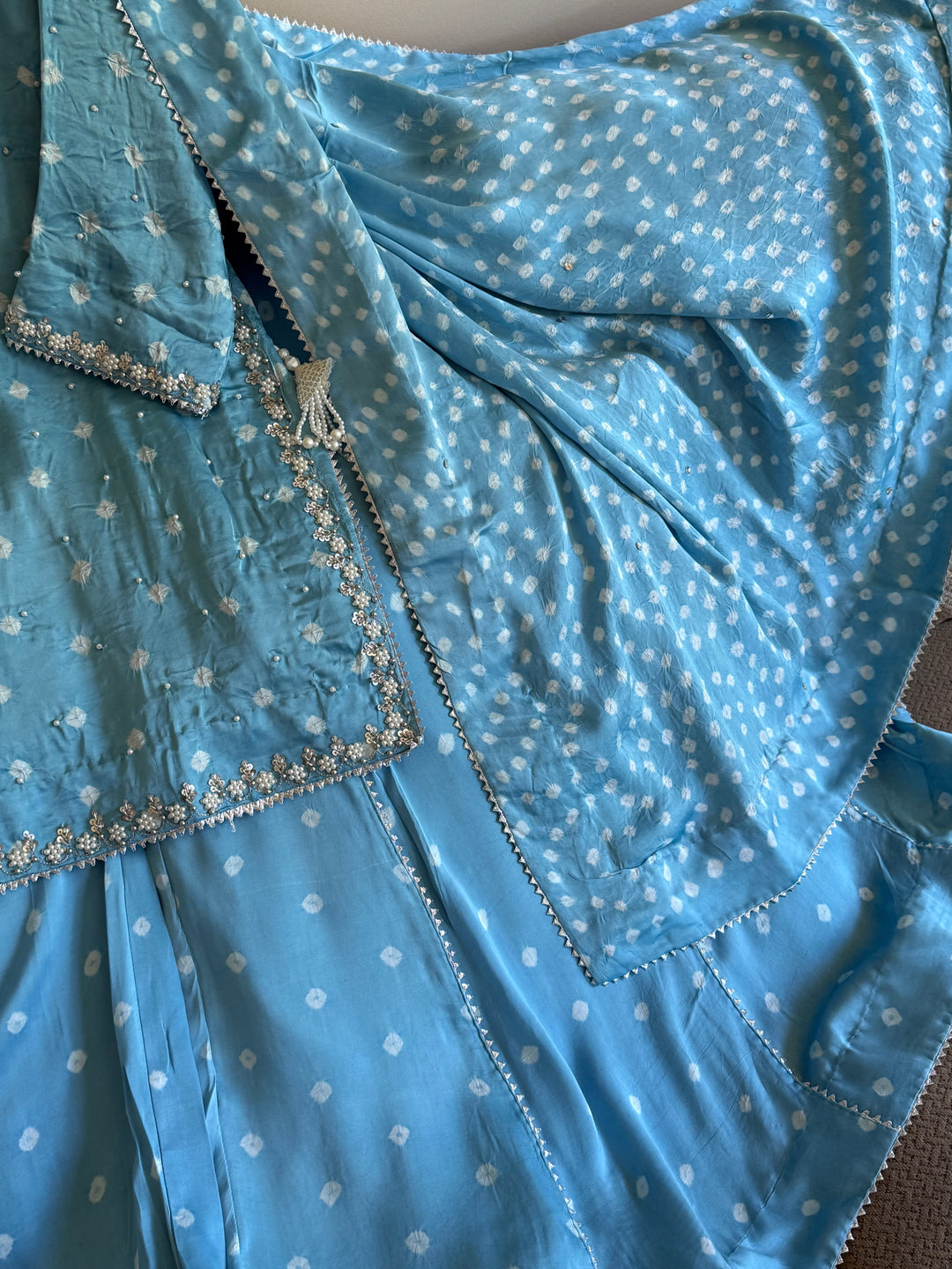CHUNRI PURE CHARMEUSE SILK SHARARA SUIT SFSH01