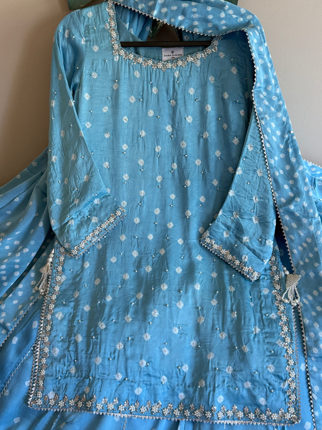 CHUNRI PURE CHARMEUSE SILK SHARARA SUIT SFSH01