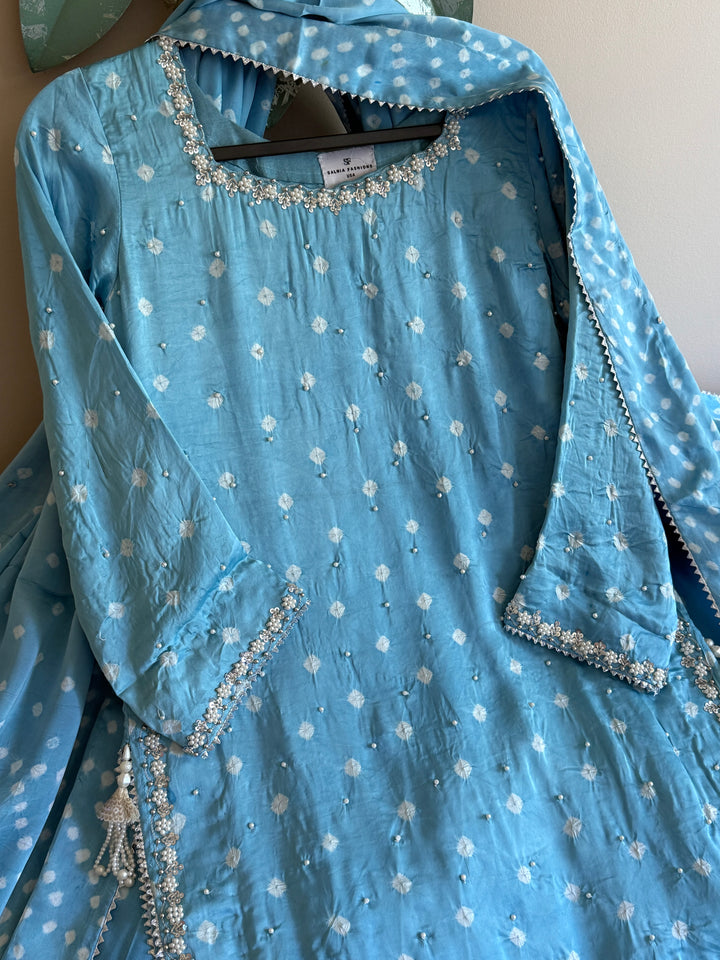 CHUNRI PURE CHARMEUSE SILK SHARARA SUIT SFSH01