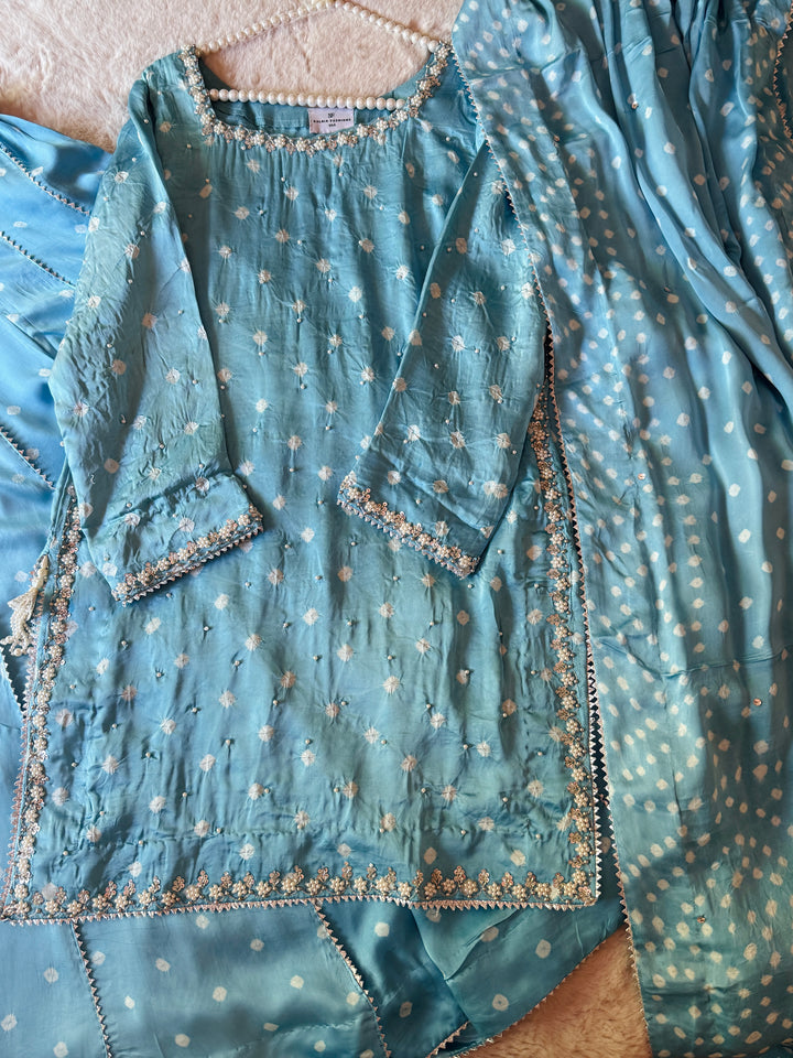 CHUNRI PURE CHARMEUSE SILK SHARARA SUIT SFSH01