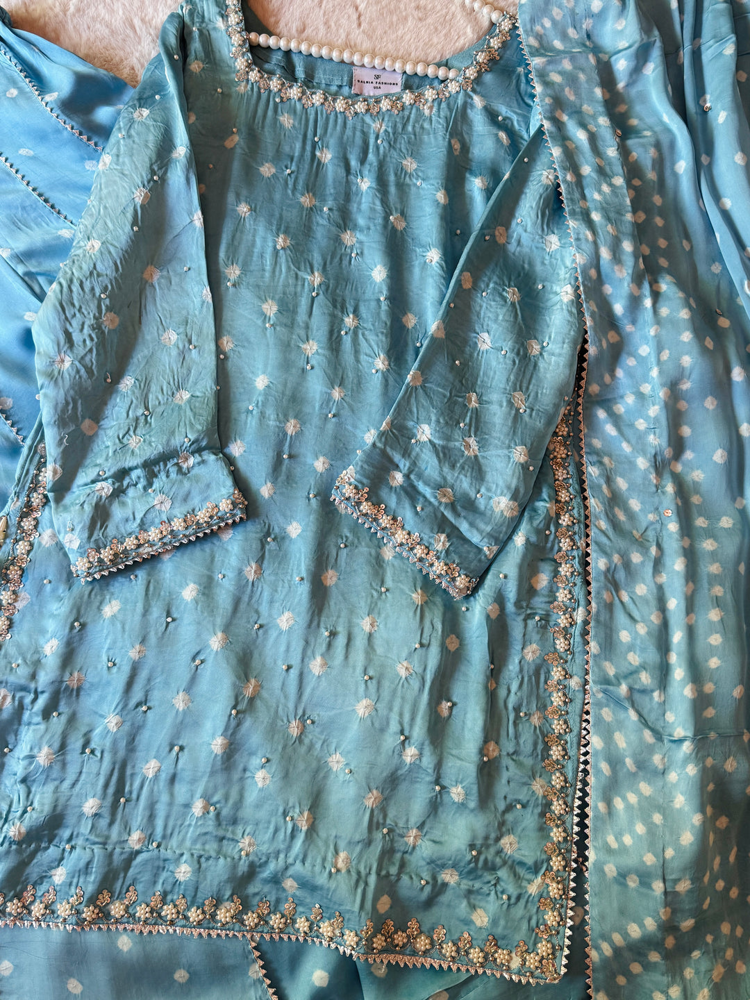 CHUNRI PURE CHARMEUSE SILK SHARARA SUIT SFSH01