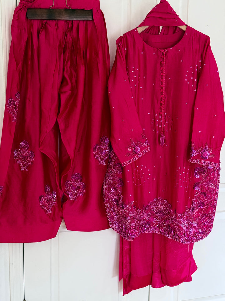 PURE SHEESHA SILK FARSHI SHALWAR FRSH42