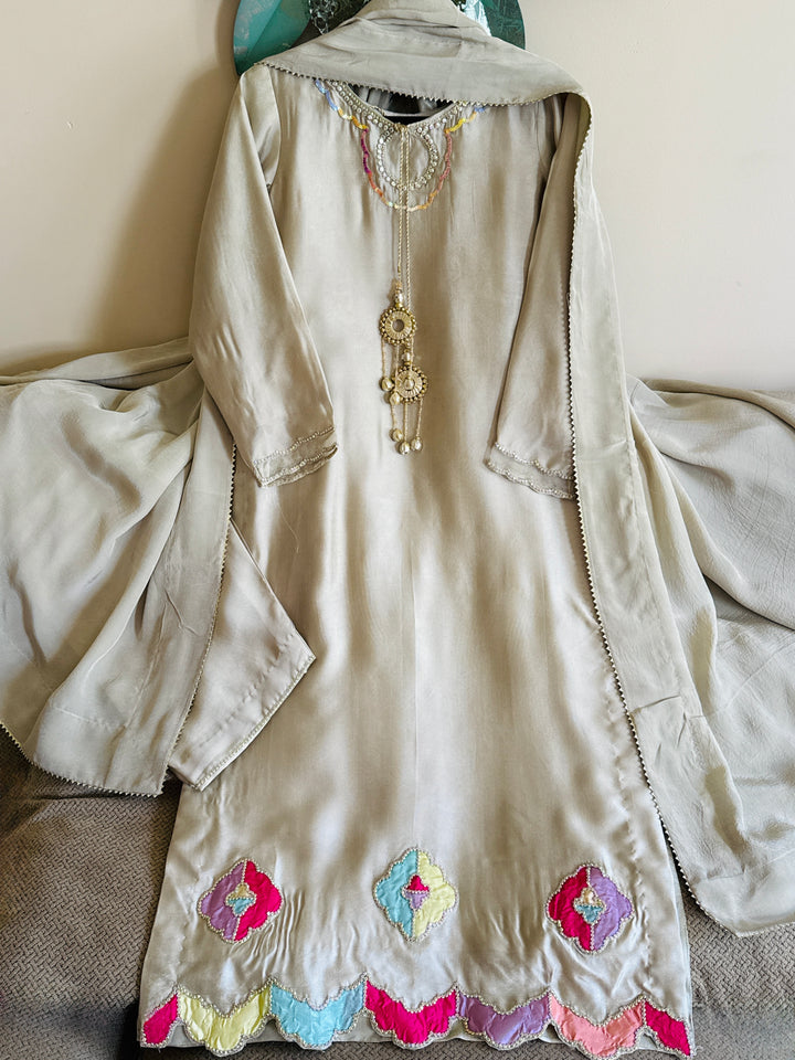 PURE SHEESHA SILK CUSTOM PARTYWEAR MUSF03