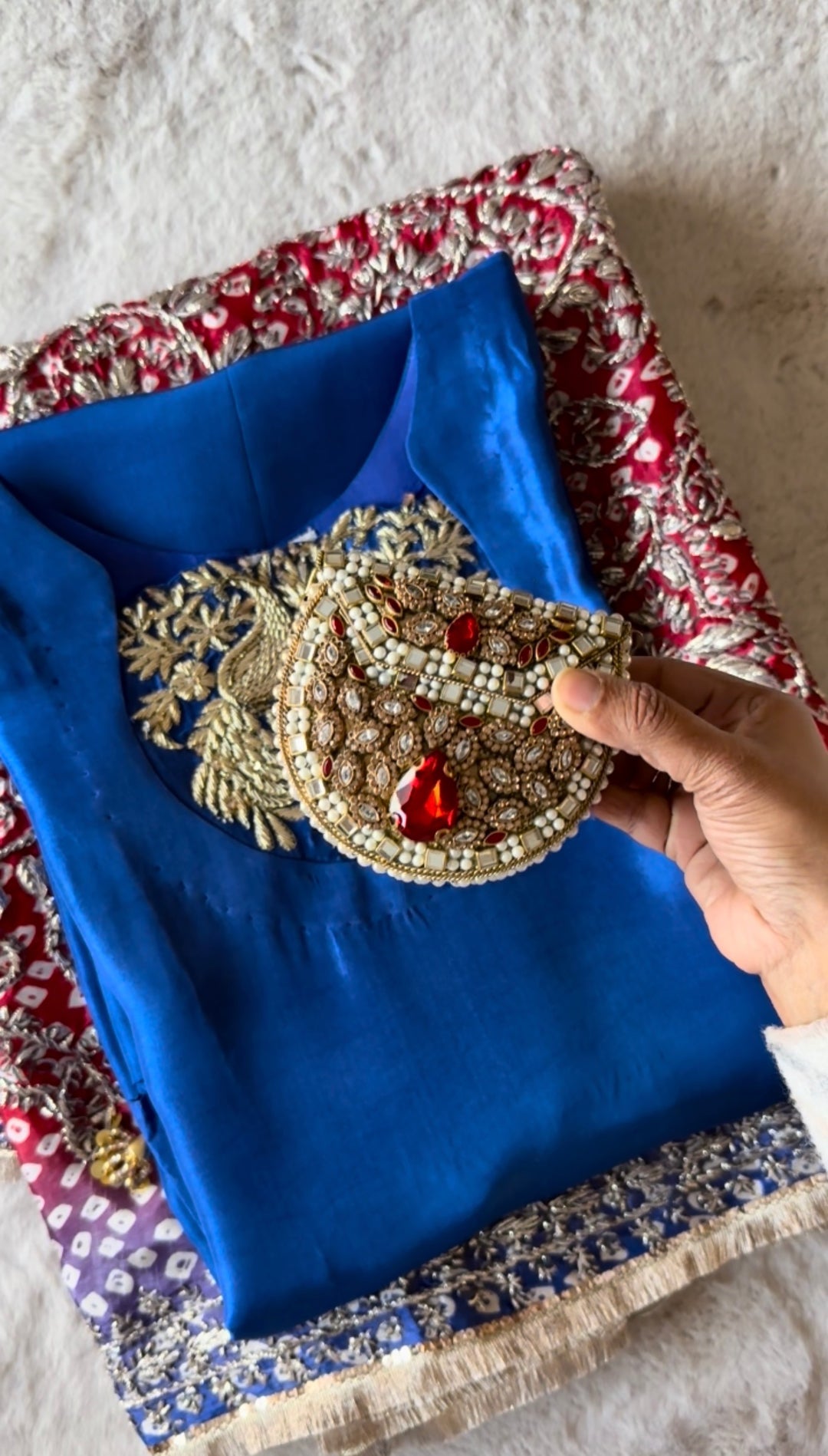KUNDAN CLUTCH GULAAL