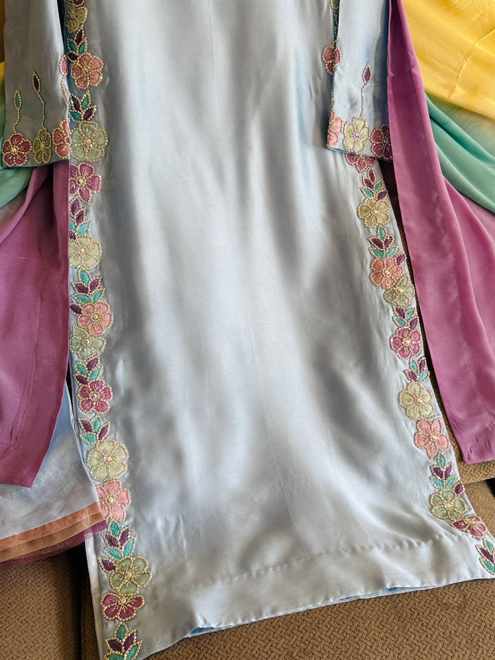 PURE SHEESHA SILK CUSTOM PARTYWEAR MUSF18
