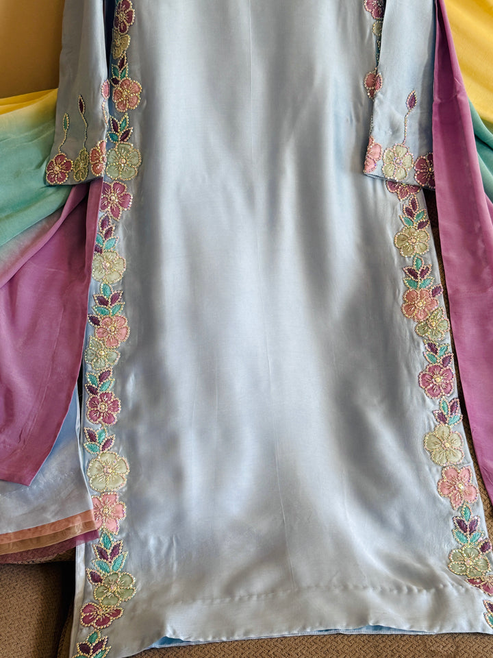 PURE SHEESHA SILK CUSTOM PARTYWEAR MUSF18