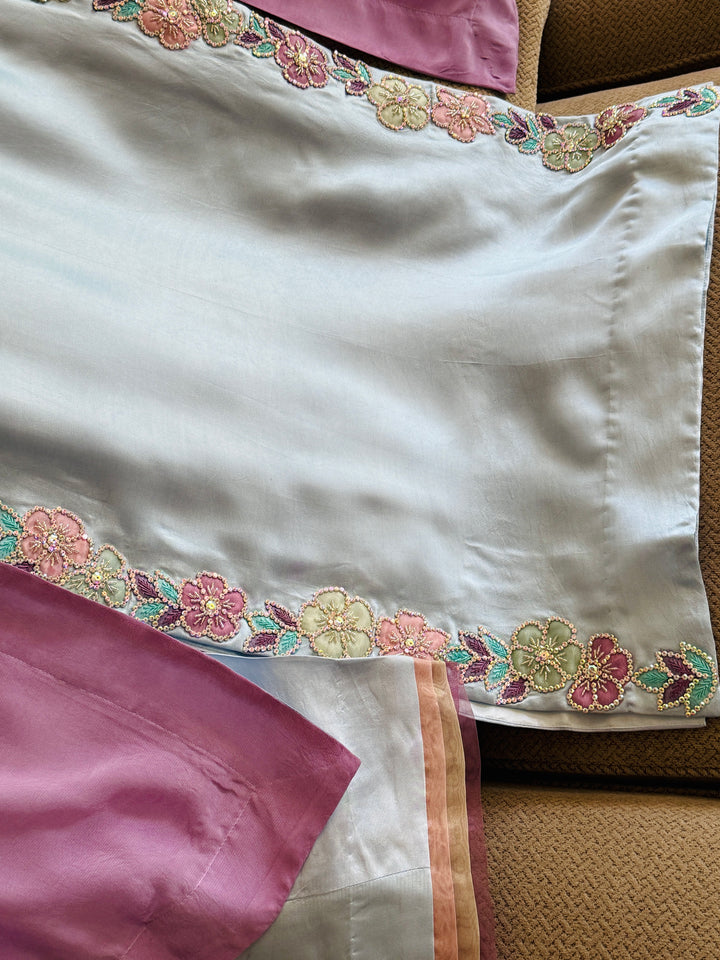 PURE SHEESHA SILK CUSTOM PARTYWEAR MUSF18
