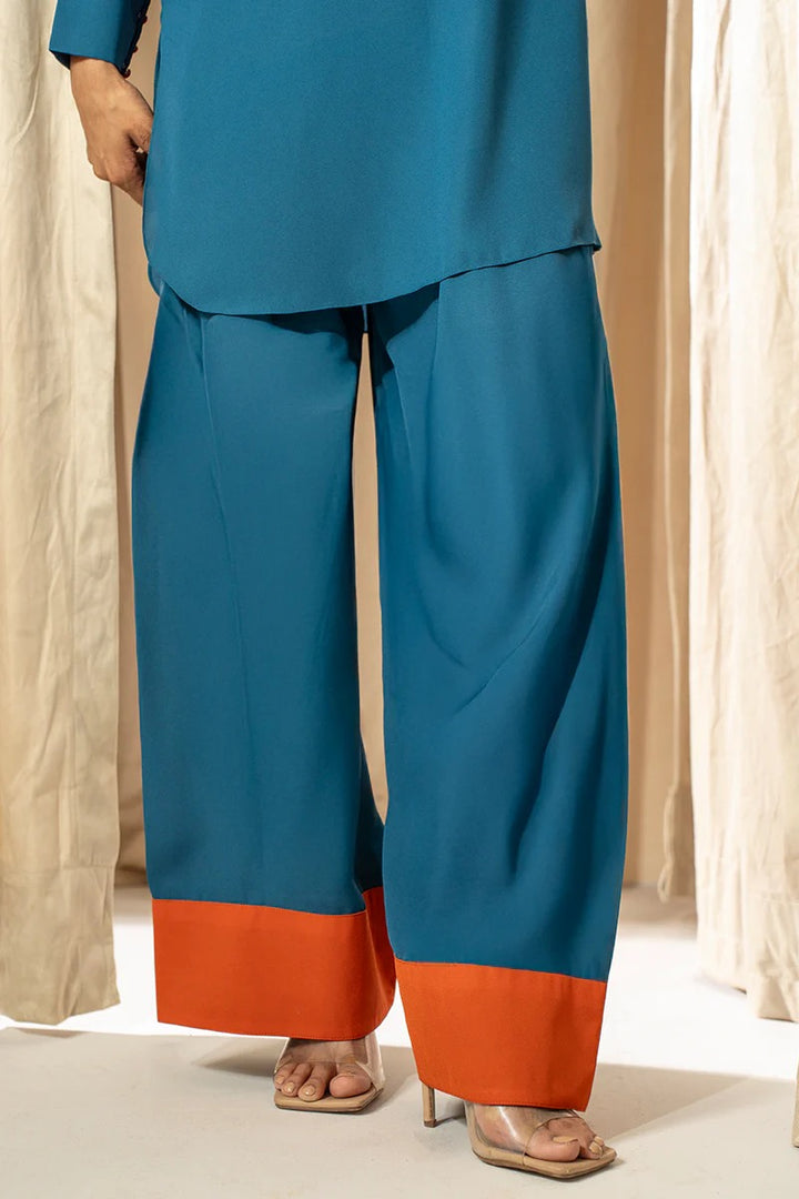 SOLID FARSHI SHALWAR COORDS CORAL SOSF09