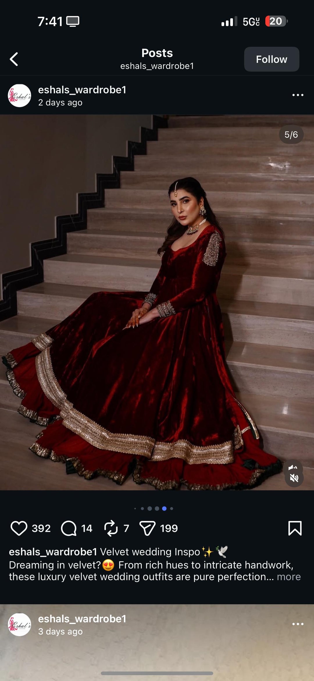 VELVET FORMAL FROCK PARTYWEAR SUIT VLSF02