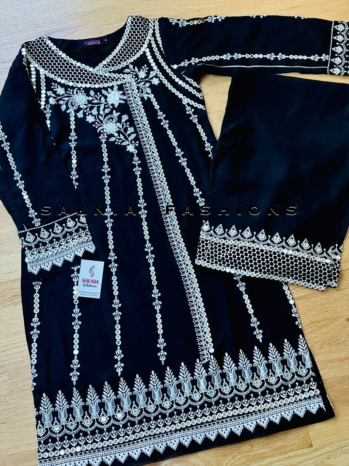 EMBROIDERED CO-ORD SHIRT/PANT MQ51