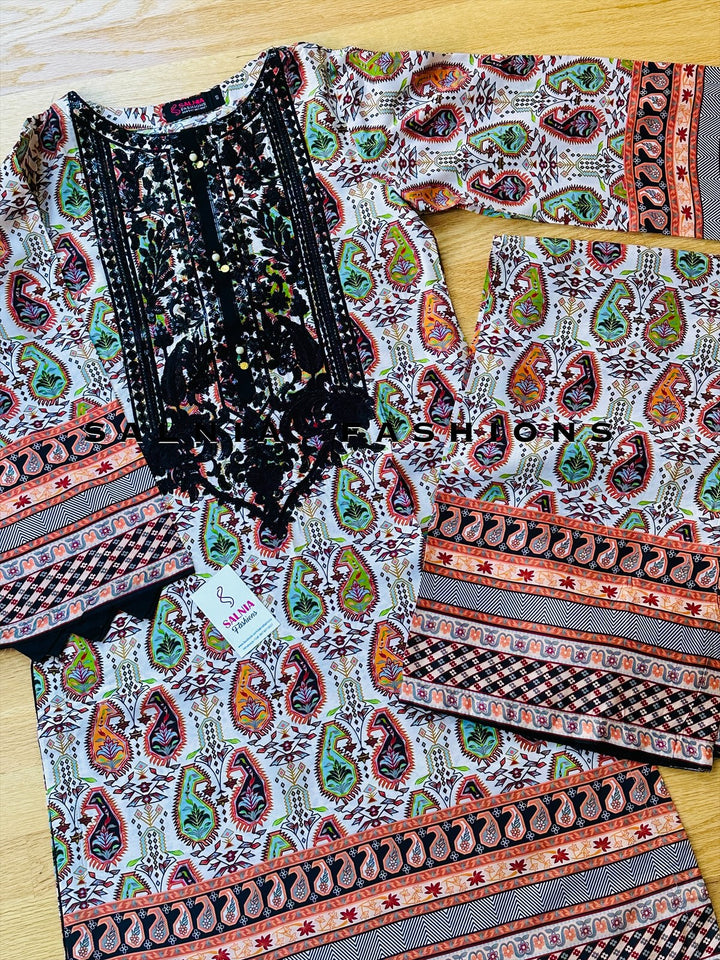 EMBROIDERED CO-ORD SHIRT/PANT MQ54