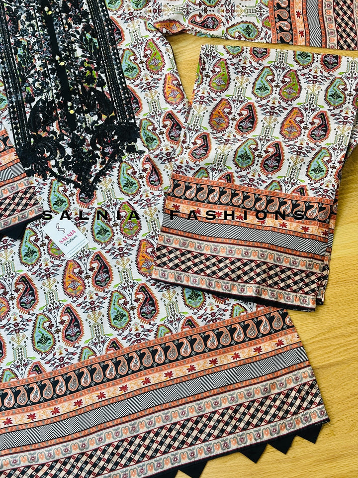 EMBROIDERED CO-ORD SHIRT/PANT MQ54