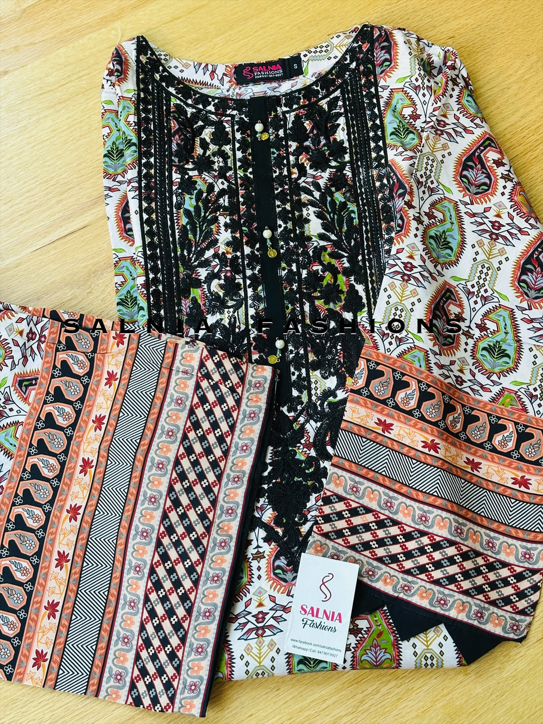EMBROIDERED CO-ORD SHIRT/PANT MQ54