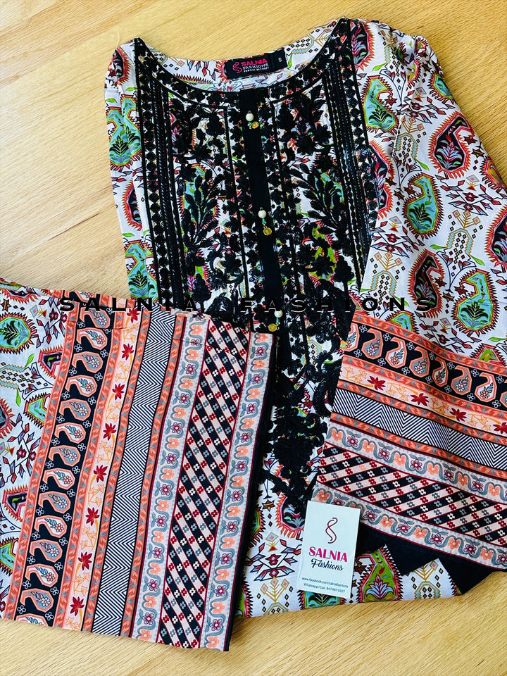 EMBROIDERED CO-ORD SHIRT/PANT MQ54
