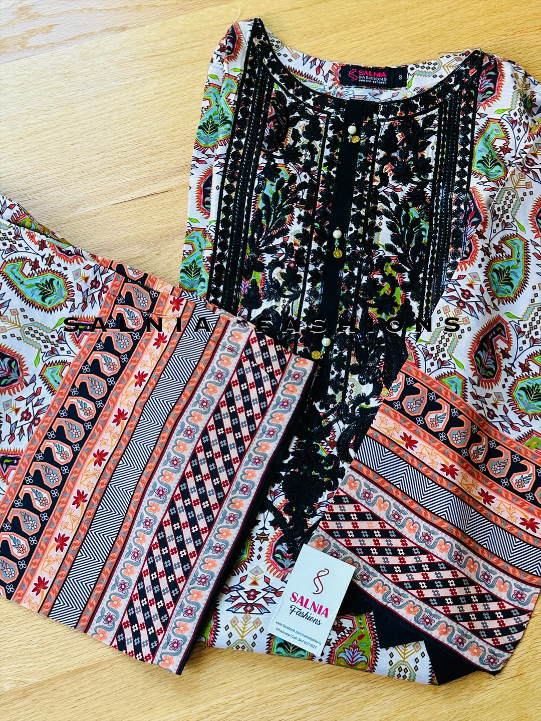 EMBROIDERED CO-ORD SHIRT/PANT MQ54