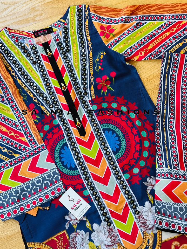 EMBROIDERED CO-ORD SHIRT/PANT MQ61