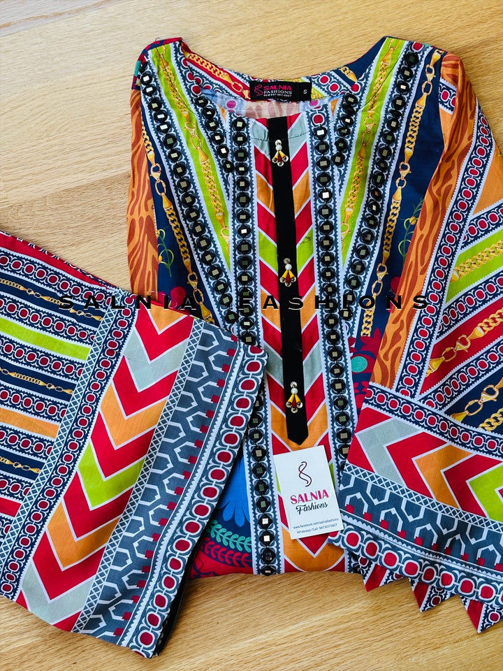 EMBROIDERED CO-ORD SHIRT/PANT MQ61