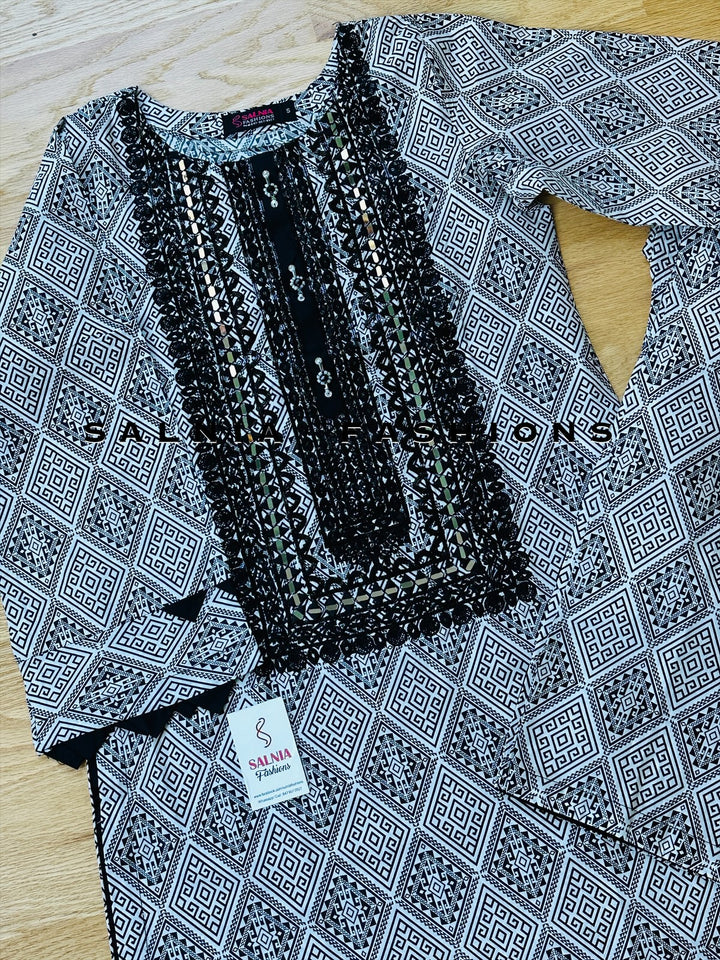 EMBROIDERED CO-ORD SHIRT/PANT MQ65
