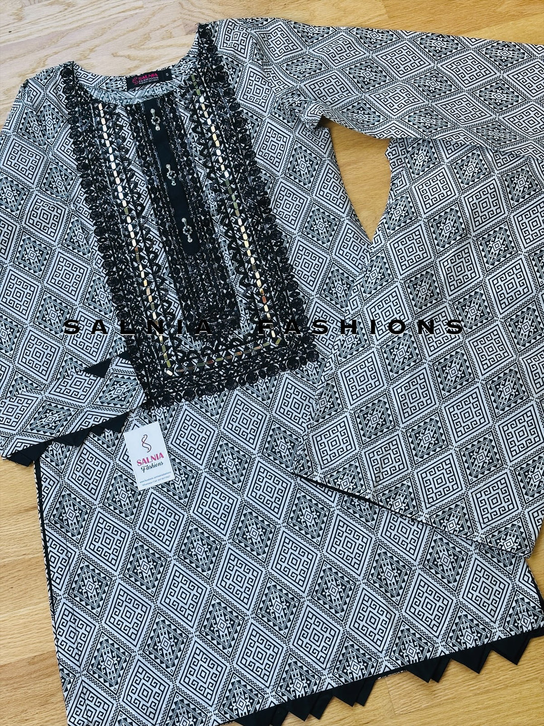 EMBROIDERED CO-ORD SHIRT/PANT MQ65