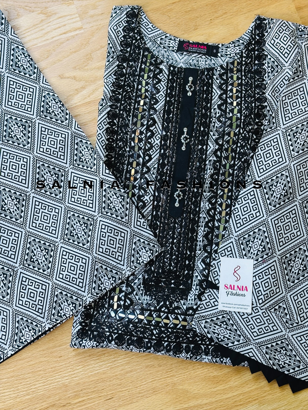 EMBROIDERED CO-ORD SHIRT/PANT MQ65