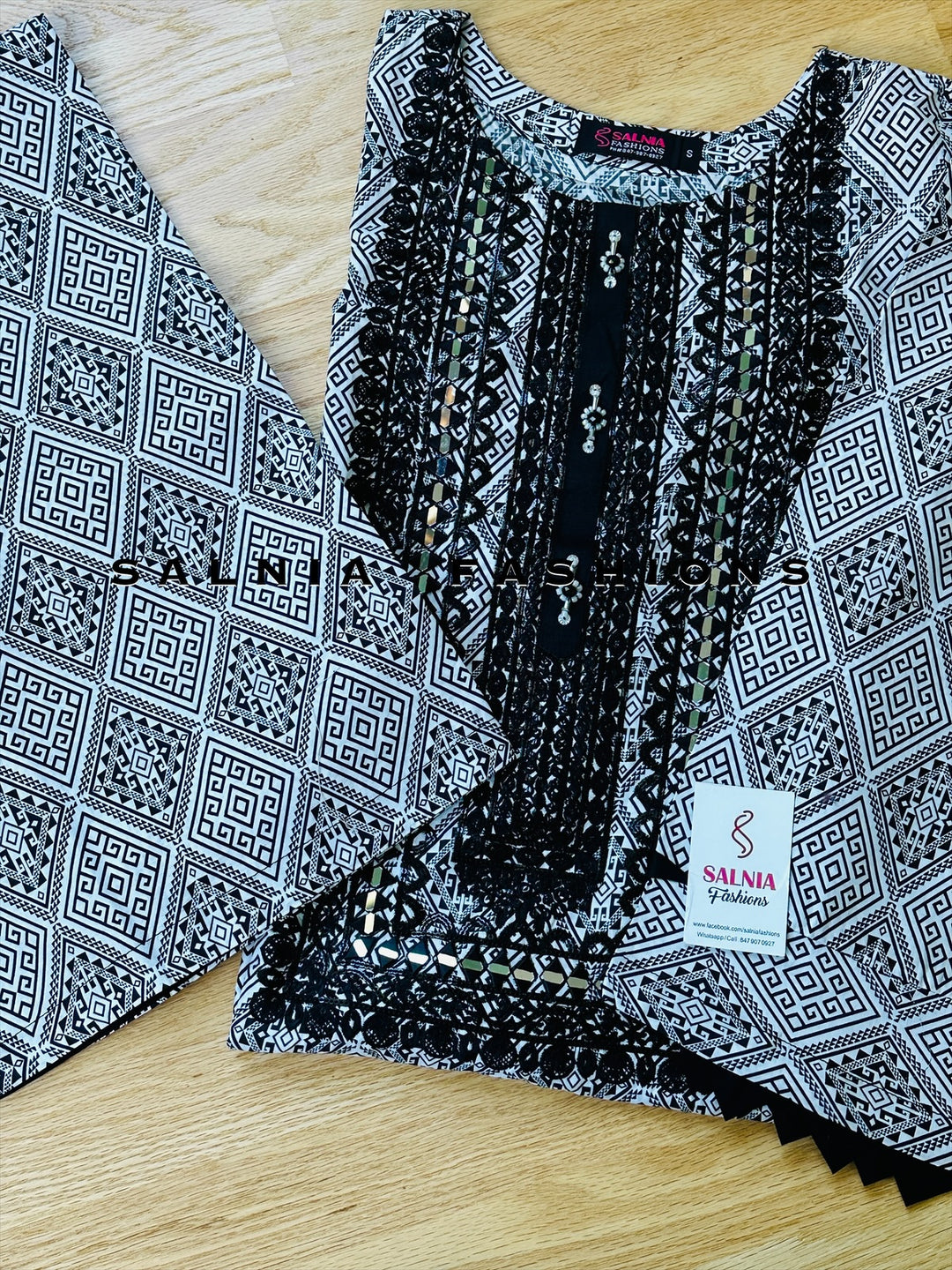 EMBROIDERED CO-ORD SHIRT/PANT MQ65