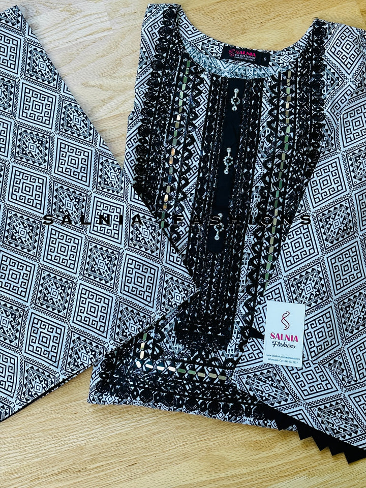 EMBROIDERED CO-ORD SHIRT/PANT MQ65