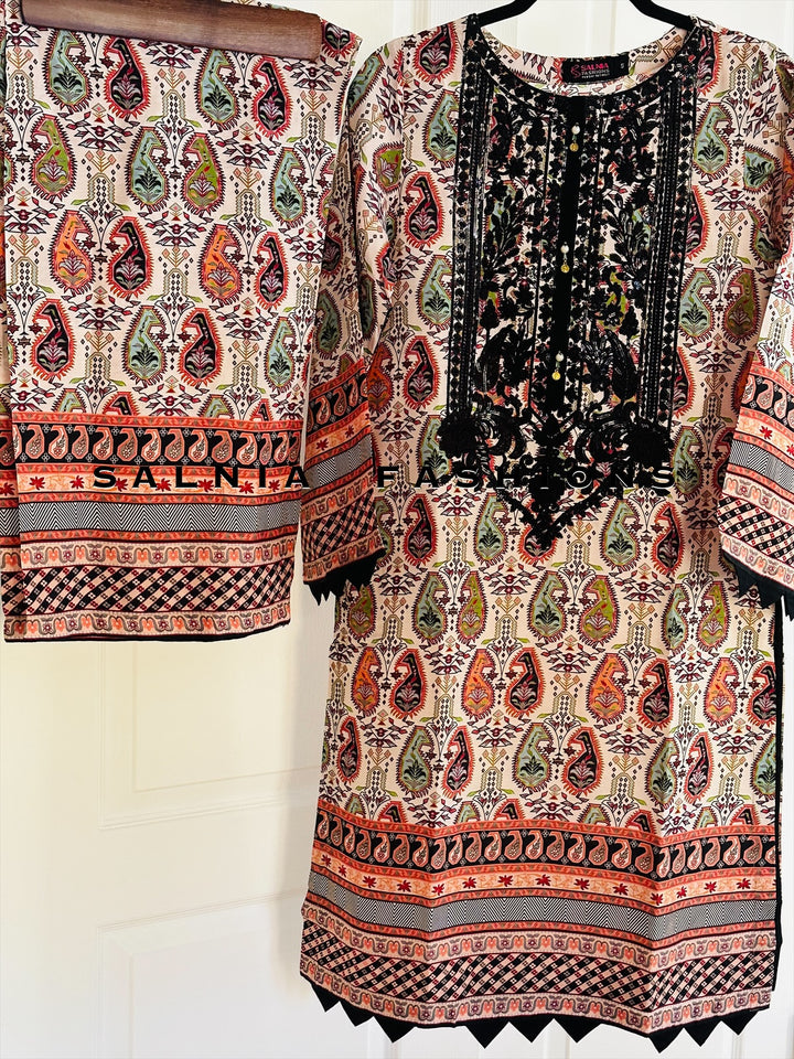 EMBROIDERED CO-ORD SHIRT/PANT MQ54