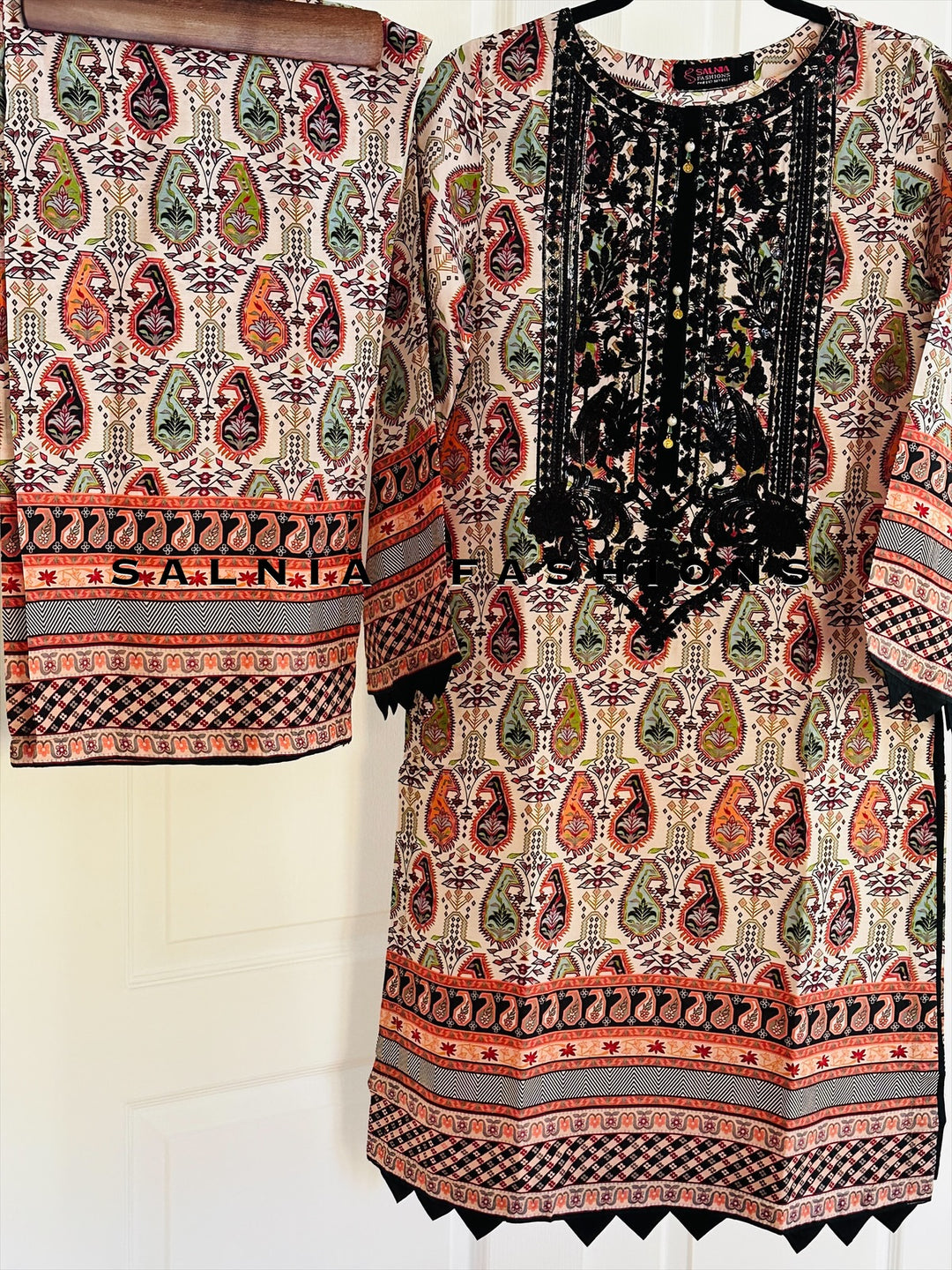 EMBROIDERED CO-ORD SHIRT/PANT MQ54